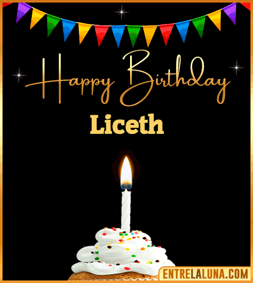 GiF Happy Birthday Liceth
